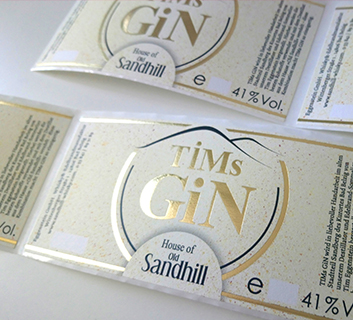 Etikett GIN Sandhill